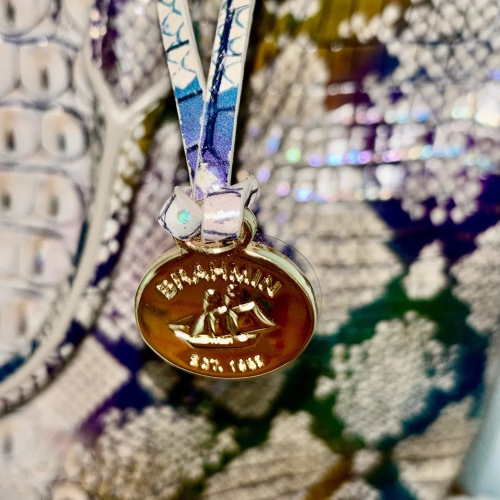 Brahmin Large Duxbury Satchel Snake Print 3 Pc Set. - Picture 3 of 10